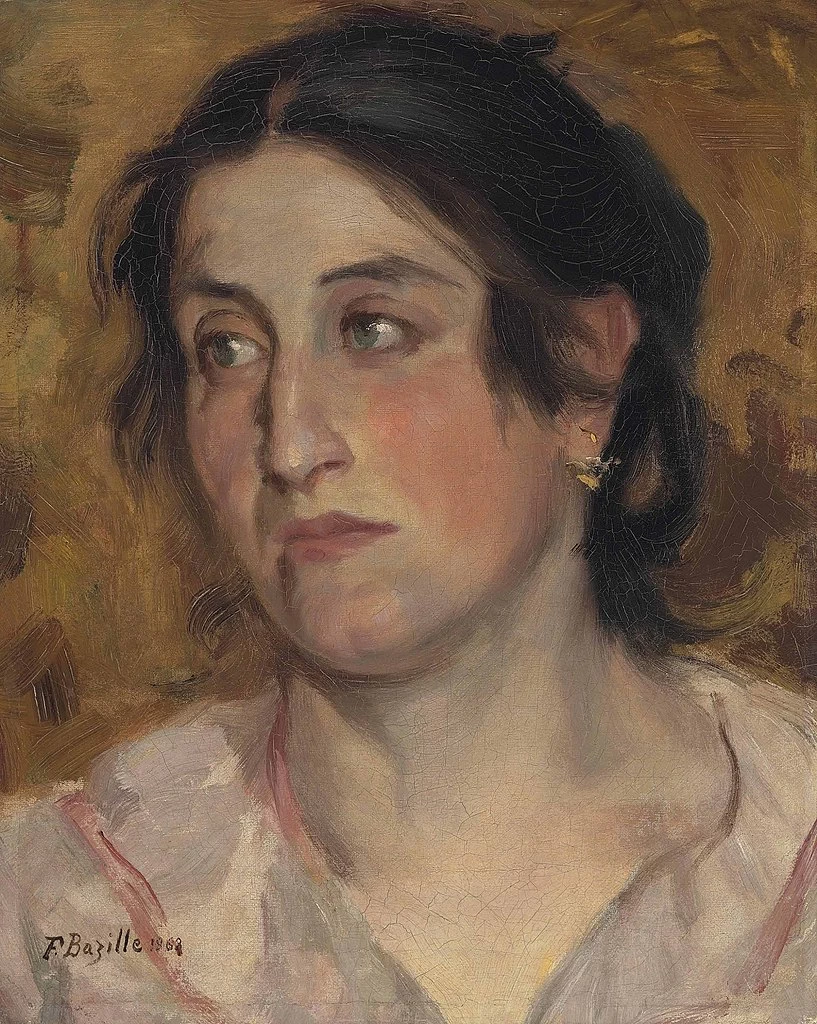 Jean-Frédéric Bazille-68-Ritratto di una donna